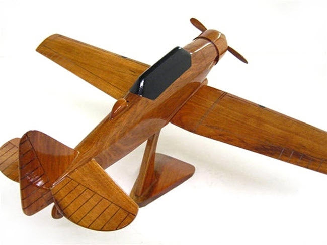 T-6 Texan Natural Wood Aircraft Model