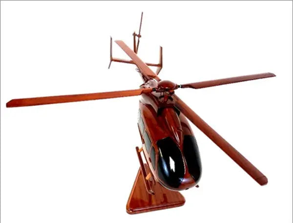 UH-72 Lakota Helicopter Natural Mahogany Wood Aircraft Model--Aviator Sunglasses-Premium Wood Designs