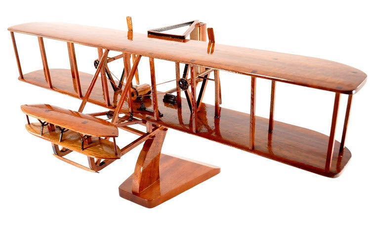 1903 Wright Flyer Natural Wood Aircraft Model