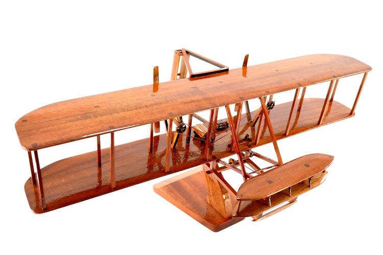 1903 Wright Flyer Natural Wood Aircraft Model