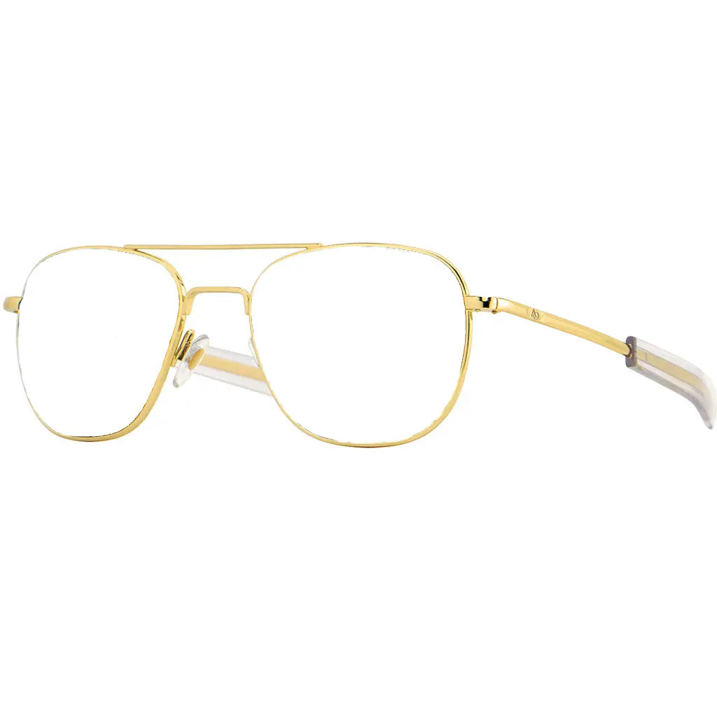 An image of a 23K Gold Frame AO Original Pilot Sunglass Prescription Frame