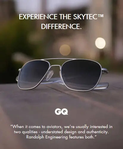 GQ and Randolph Aviator Sunglasses