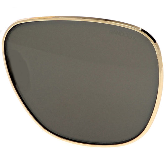The left American Grey Randolph Aviator sunglass lens including all Randolph sunglass lens coatings.