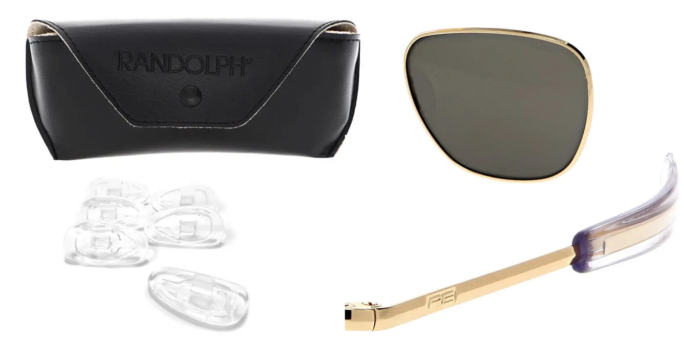 Sunglasses For Pilots and Aviation Enthusiasts-Aviator Sunglasses-John M. White-Military Sunglasses-Nose Pads-pilot sunglasses-Randolph Engineering-Randolph Engineering Aviator Sunglasses-Randolph Engineering Aviators