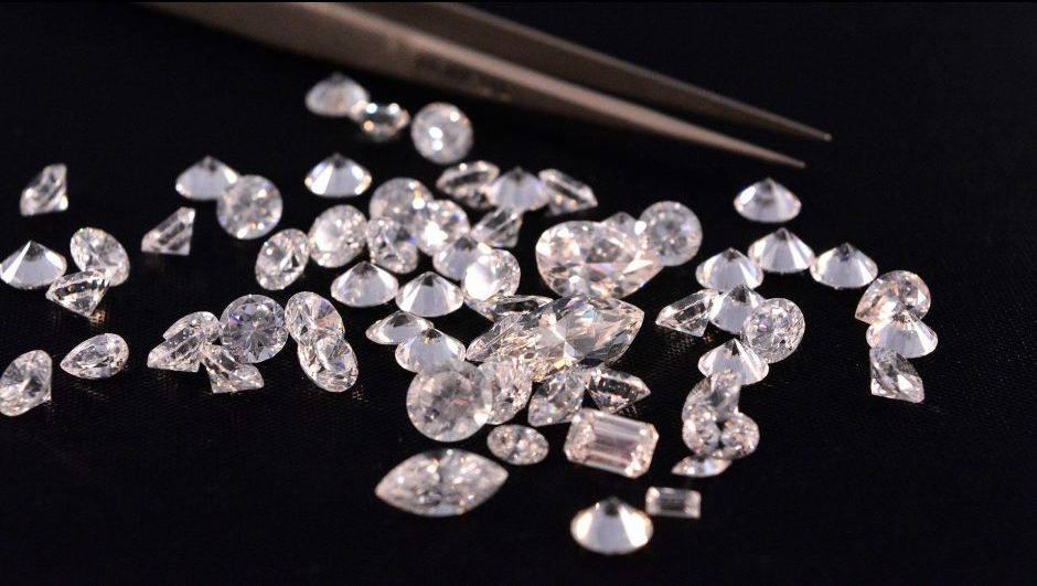 A collection of diamonds of all sizes, shapes and qualities