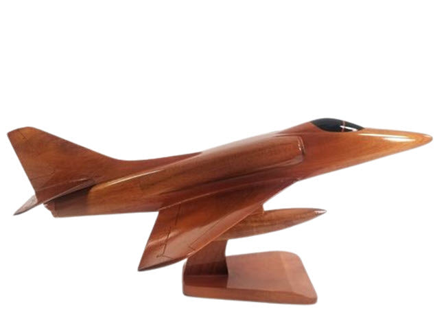 A-4 Skyhawk Natural Wood Aircraft Model