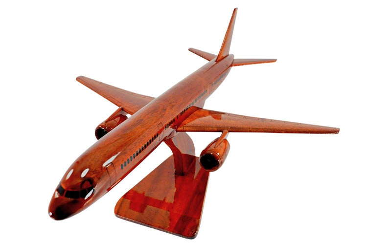 Boeing 757 Premium Airplane Natural Wood Aircraft Desk Model