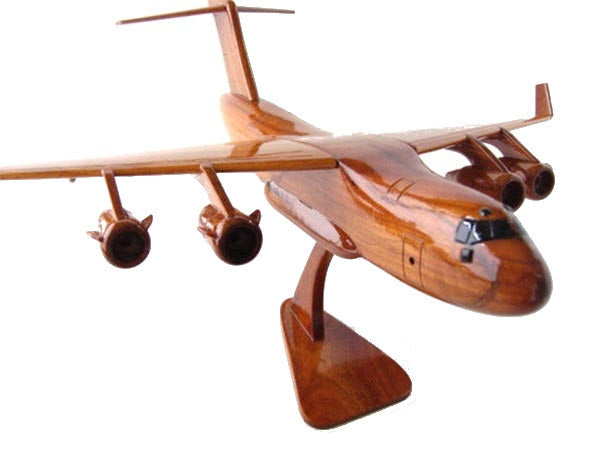 Boeing C-17 Globemaster III Premium Airplane Natural Wood Aircraft Desk Model