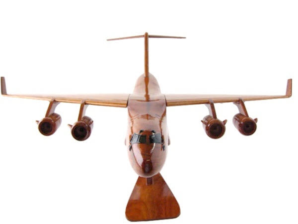 Boeing C-17 Globemaster III Premium Airplane Natural Wood Aircraft Desk Model