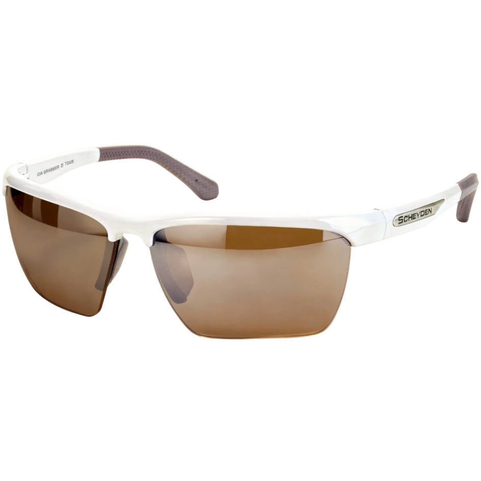 Scheyden CIA Grabber Golf Sunglasses with a White Frame and LT16 Lenses