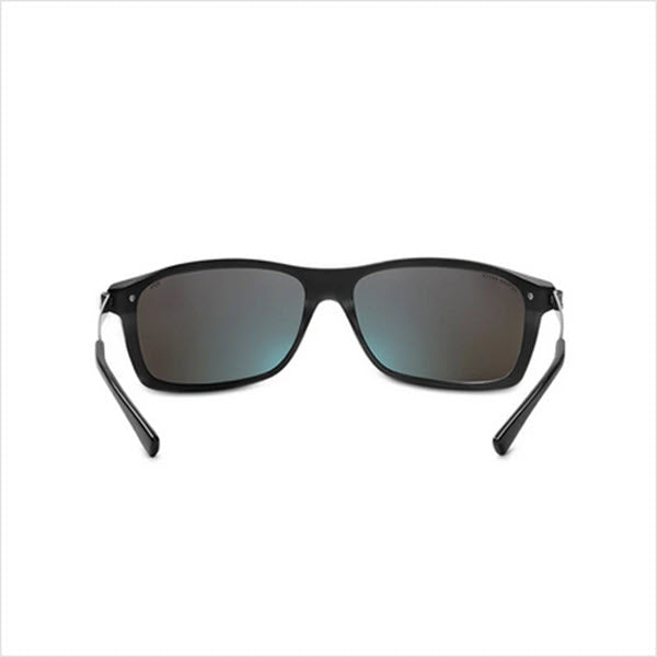 Method Seven Altitude FLT18 sunglasses view from behind the FLT18 VLT18 lenses and Titanium frame.