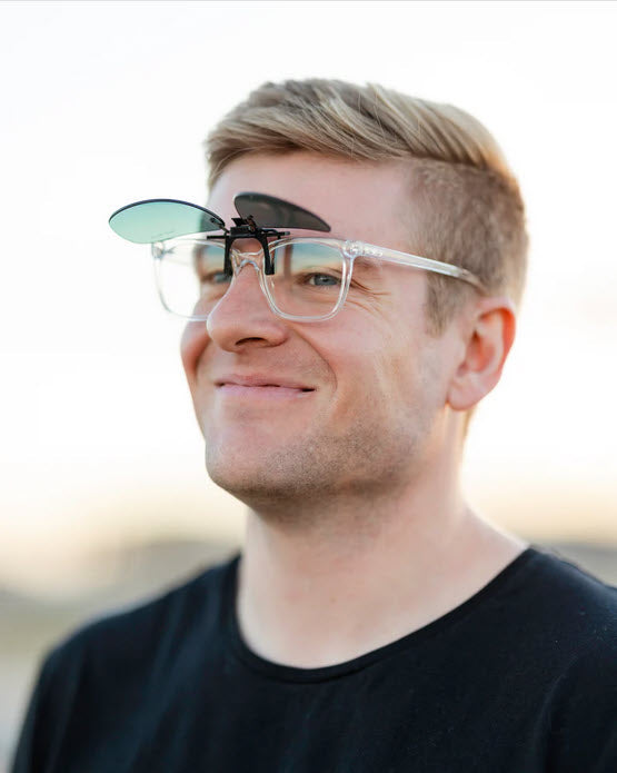 Method Seven Pilot Clip-On Sunglasses