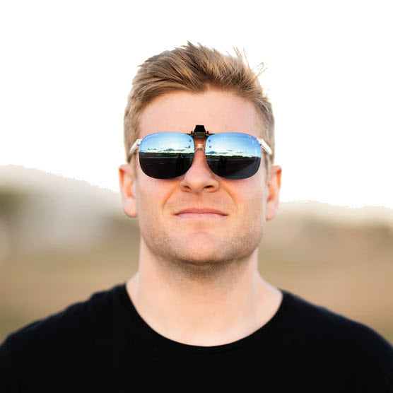 Method Seven Pilot Clip-On Sunglasses