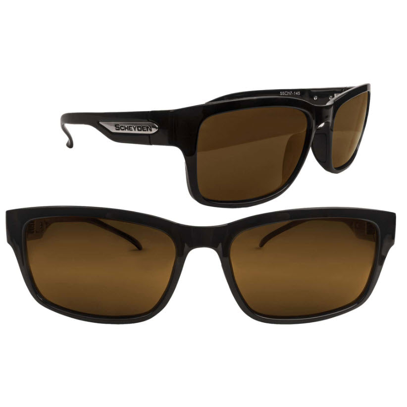 Scheyden Waylite Black Frame Bronze Razor Sharp Resin Sunglasses