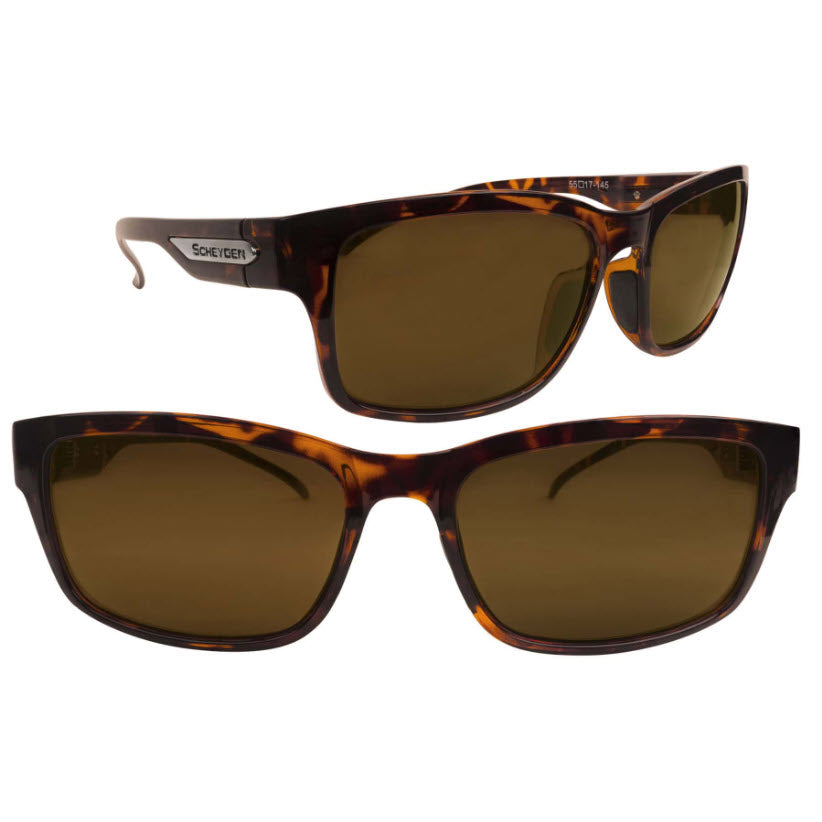 Beautiful Scheyden Tortoies Frame sunglasses with Bronze Razor Sharp Resin Lenses.