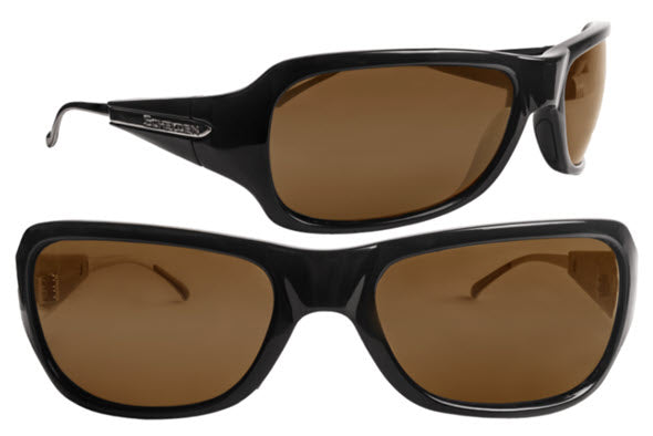 Scheyden Reverly sunglasses with Black frame and Bronze lenses.