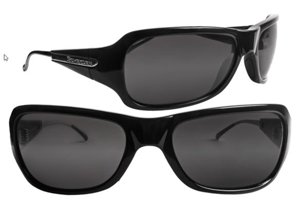 Scheyden Reverly sunglasses with Black frame and Gray lenses.