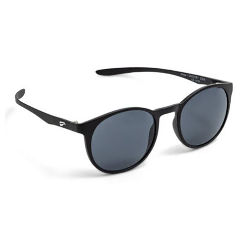 Ninox, Matte Black Frame Dark Solid Gray Sunglasses.