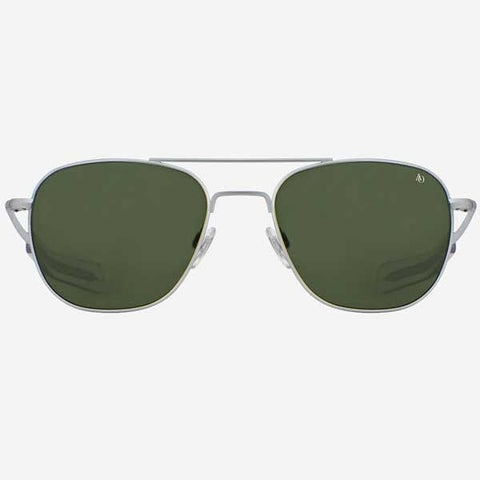 AO Original Pilot Matte Silver Frame Sunglasses
