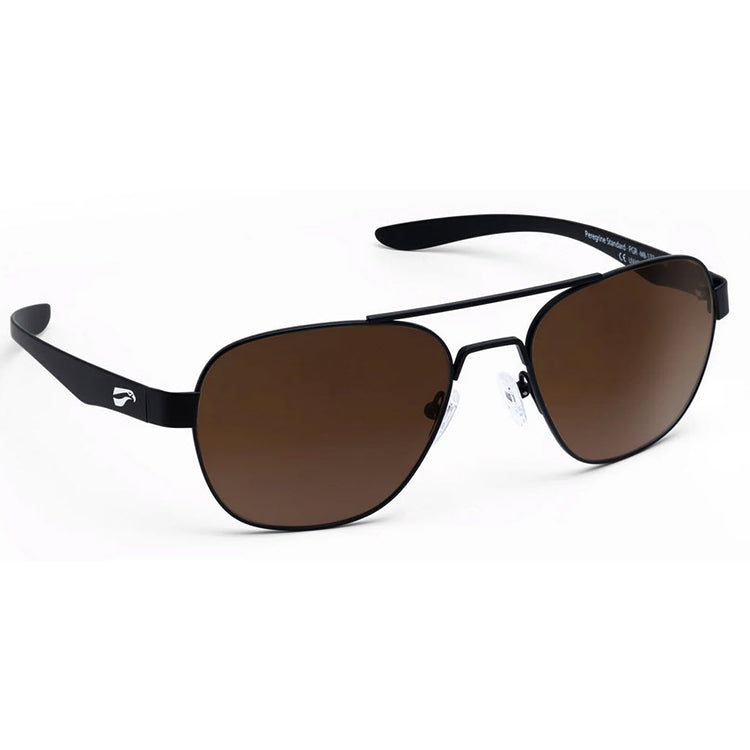 Flying Eyes Peregrine Titanium Matte Black Frame Gradient Copper Lens Sunglasses.