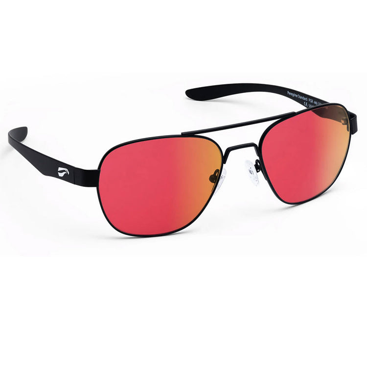 Flying Eyes Peregrine Matte Black Titanium Frame with Mirrored Sunset Lenses