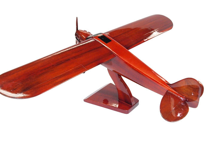 Piper Cub Airplane Natural Wood Aircraft Model