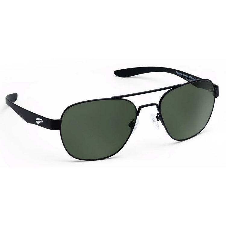 Pregrine Titanium Matte Black Frame G15 (Neutral Green) Lens Sunglasses