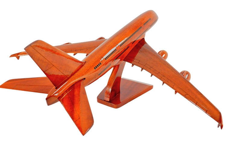 Airbus 380 Natural Wood Aircraft Model