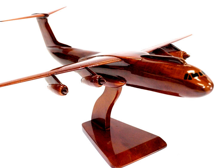 C-141 Starlifter Premium Airplane Natural Wood Aircraft Desk Model