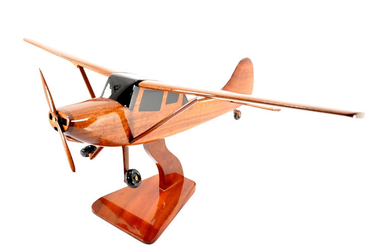 Cessna O-1 Bird Dog Airplane Natural Wood Aircraft Model