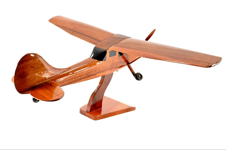 Cessna O-1 Bird Dog Airplane Natural Wood Aircraft Model