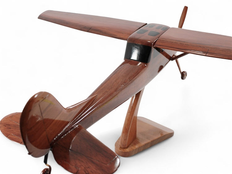 Cessna O-1 Bird Dog Airplane Natural Wood Aircraft Model
