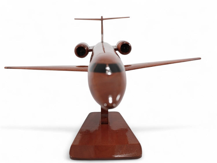 Embraer ERJ-135 Airliner Natural Wood Aircraft Desk Model