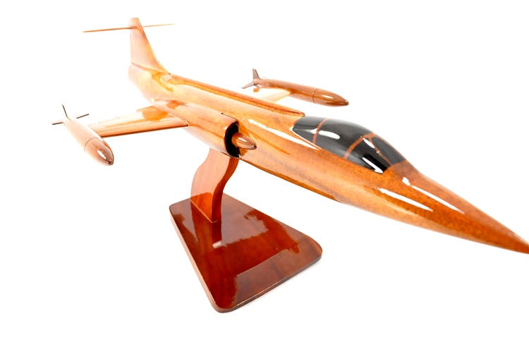 F-104 Starfighter Natural Wood Aircraft Model