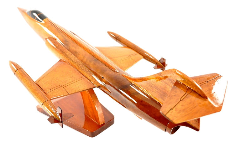 F-104 Starfighter Natural Wood Aircraft Model