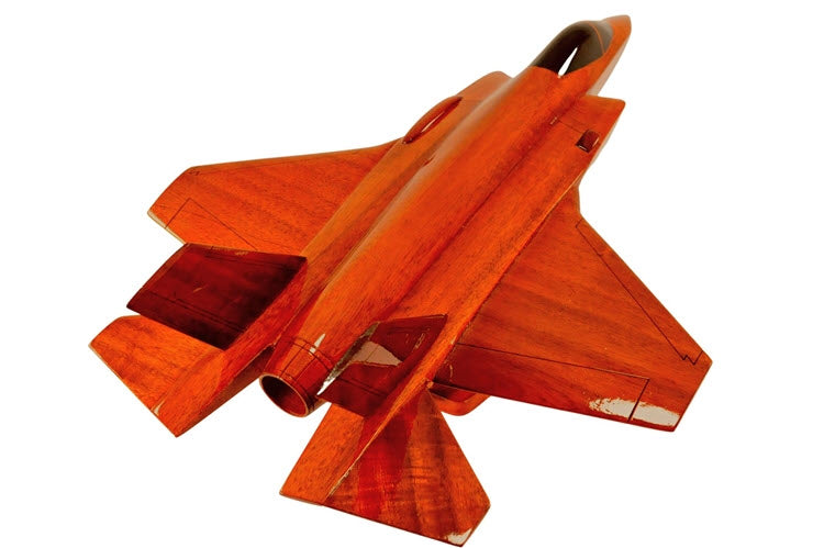 F-35 Lightning II Fighter Natural Wood Aircraft Model