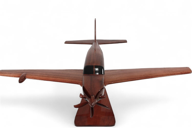 Piper M600 Airplane Natural Wood Aircraft Model