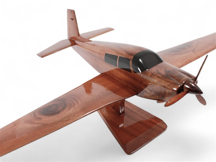 Mooney Airplane Natural Wood Aircraft Model