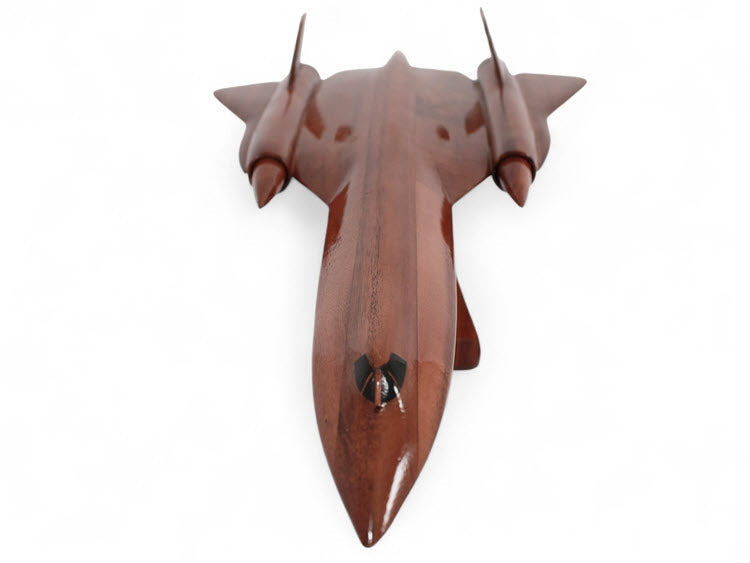 SR-71 Blackbird Natural Wood Aircraft Model