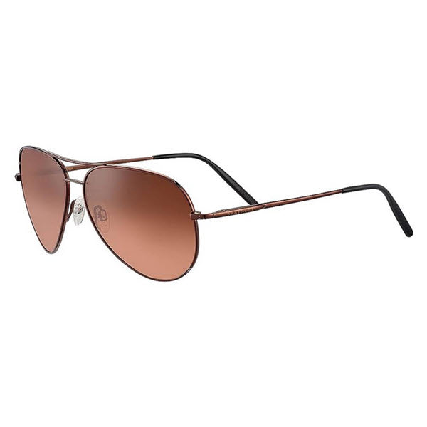 Serengeti Carrara Matte Henna Aviator Style Sunglasses