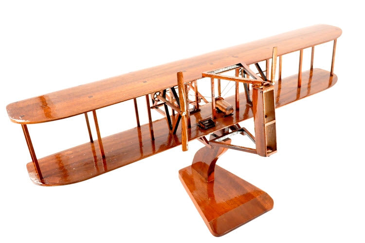 1903 Wright Flyer Natural Wood Aircraft Model