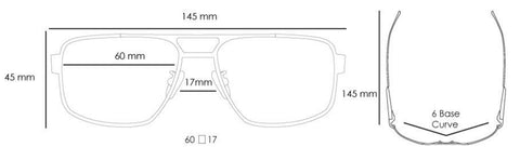 Gray Clamshell Case Scheyden C-130 Non-Polarized Sunglasses with Titanium Frame