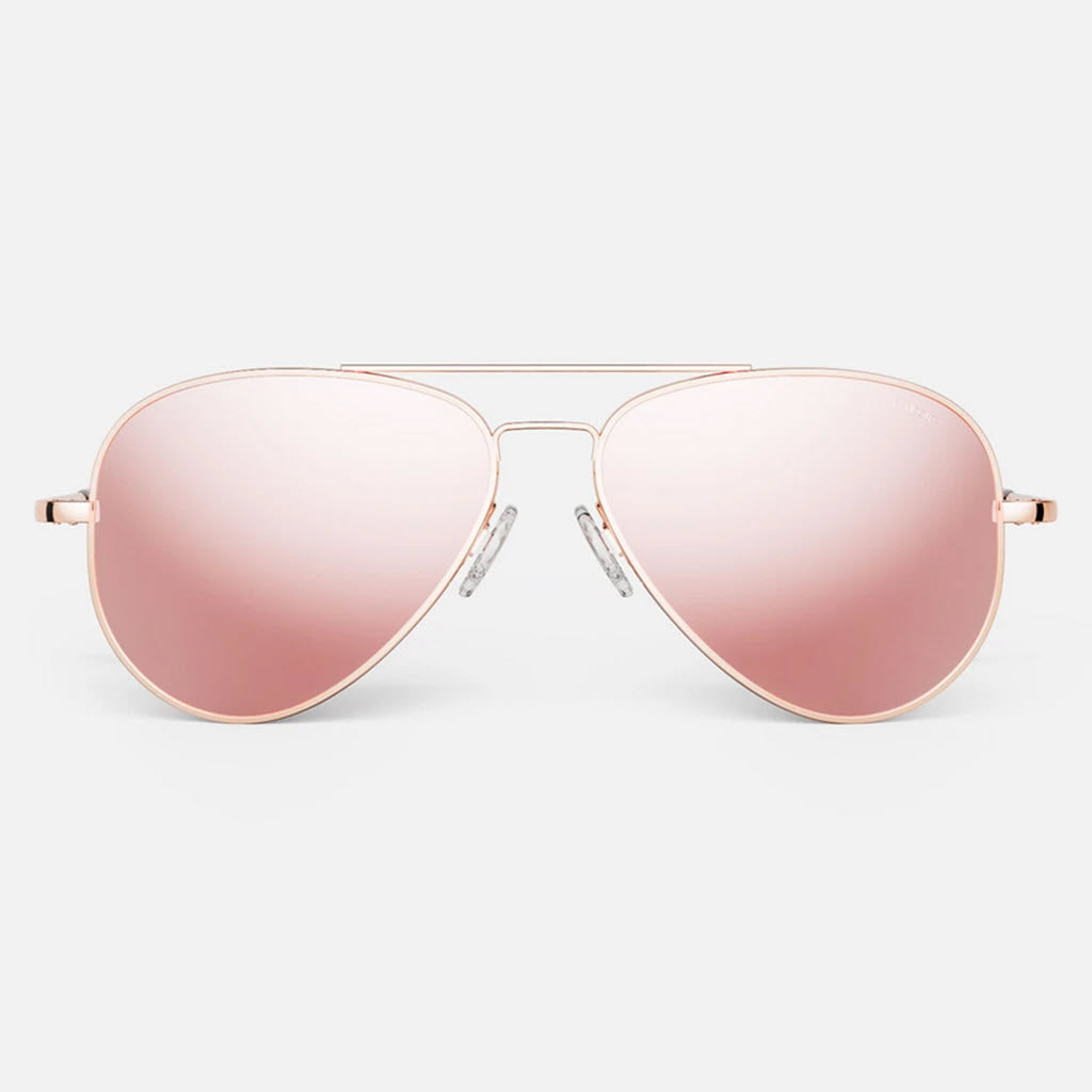 Randolph Concorde Rose Gold Sunglasses