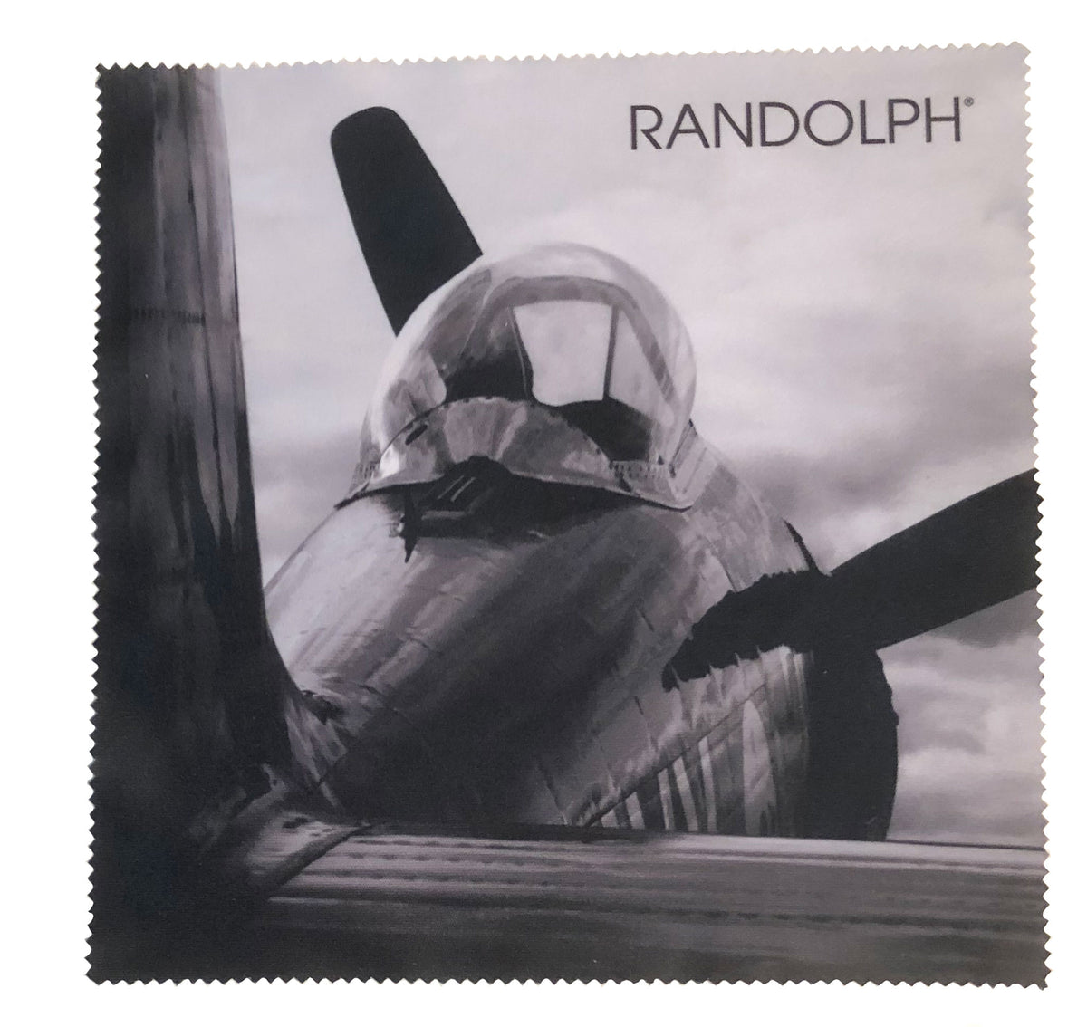 Randolph Engineering Accessory Lens Cleaning Cloth with Airplane Image